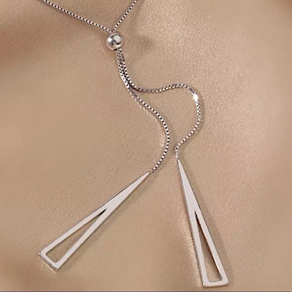 Sterling Silver Geometric Choker - Picture 5 of 7